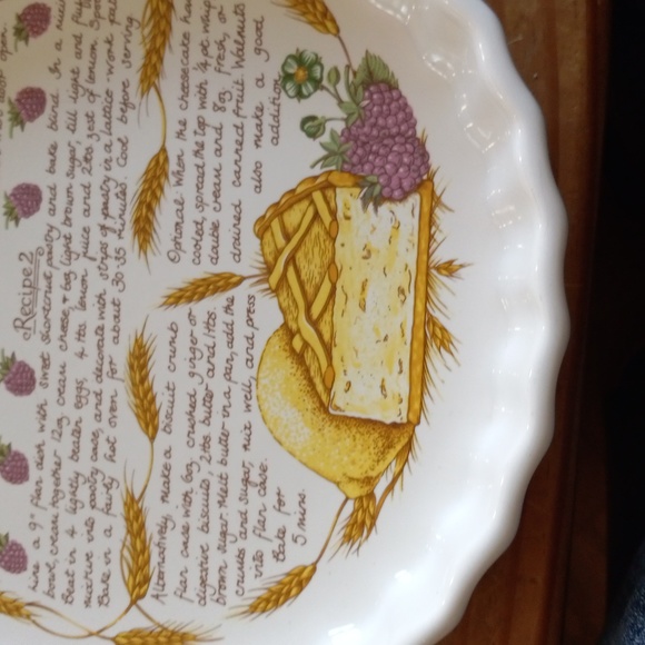 Ashley CeramicsEnglandVintage Flan/Quiche/Pie Dish Oven/Micro/Freezer Proof NWOT - Picture 5 of 14